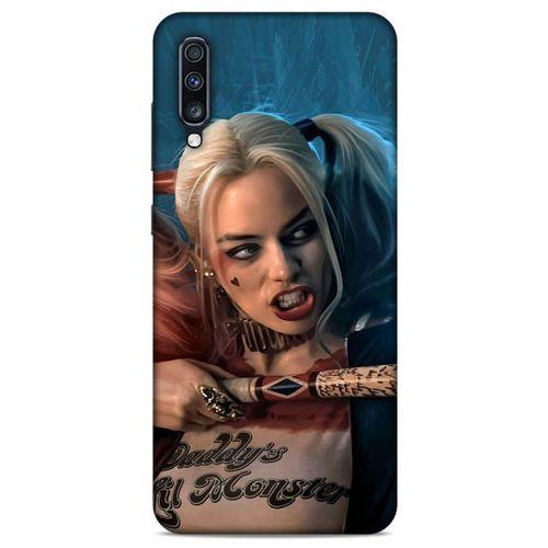 Samsung Galaxy A70 Uyumlu Kılıf Harley Quinn (13) Silikon Kap Mavi