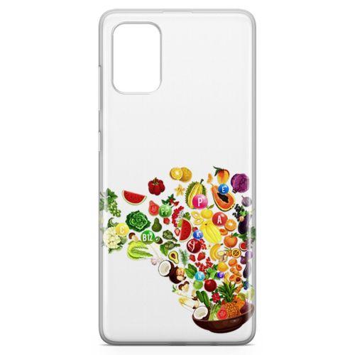 Samsung Galaxy A71 Kılıf Vitamin Tablosu Arka Kapak Koruma Desenli Full Koruyucu