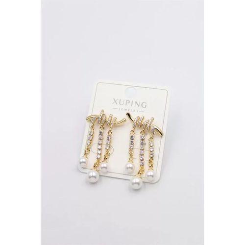 Taşlı Küpe - Altın