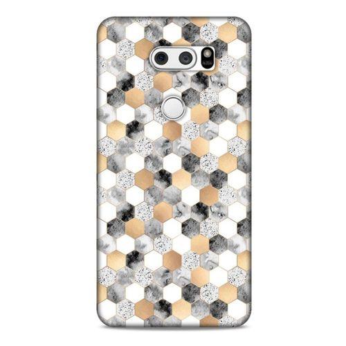 Mermer Desenli (50) Tema Shockproof Kılıf Koyu Gri LG K50S Kılıf