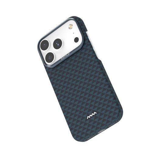 Apple iPhone 17 Pro Max Kılıf M-safe Şarj Özellikli Raptic Aramid Skin Origin Serisi Karbon Kapak