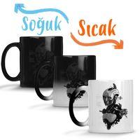 Android Me Robot Sihirli Kupa Bardak Porselen