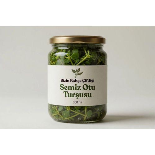 Sizin Bahçe Çiftliği Semizotu Turşusu 650 ml.