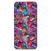Graffitix (8) Desenli Silikon Kapak Huawei Y7 2019 Kılıf