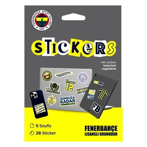 Fenerbahçe Sarı Sticker Paketi 5 Sayfa Orijinal Lisanslı