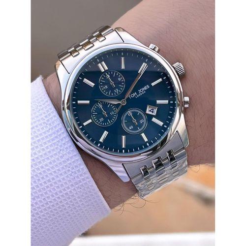 Tom Jones Bileklik Hediyeli Çelik Kordon 3 Atm Suya Dayanıklı 2 Yıl Garantili Erkek Kol Saati 10080.3