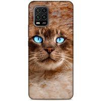 Lopard Xiaomi Mi 10 Lite Uyumlu Kılıf Kediler (41) Tank Kılıf Haşin Mavi Göz