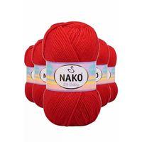 5 Adet Elite Baby El Örgü İpi Tüylenmeyen Bebek Yünü Alev Kırmızı 207