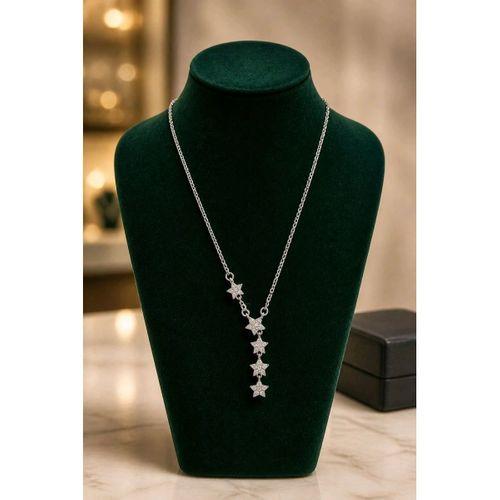 Lüks  Figürlü Gösterişli Zirkon Taşlı  Y  Kolye