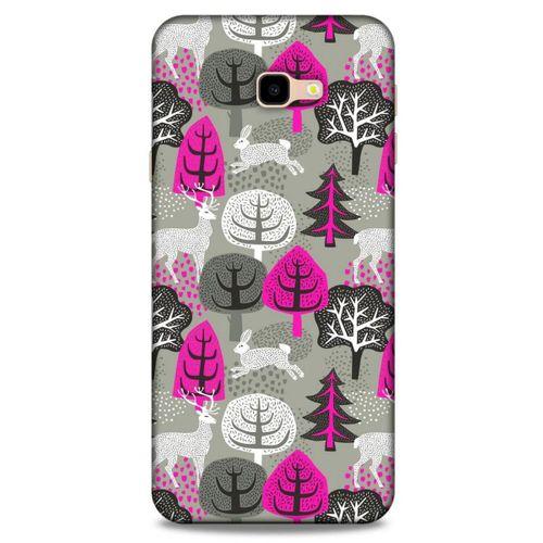 Samsung Galaxy J4 Plus Kılıf Snowix (31) TPU Kılıf Fuşya Gri
