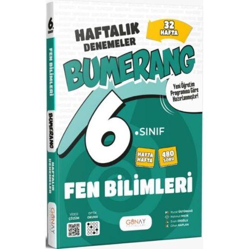 6. Sınıf Fen Bilimleri Bumerang 32 Haftalık Denemeler Günay Yayınları