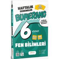 6. Sınıf Fen Bilimleri Bumerang 32 Haftalık Denemeler Günay Yayınları