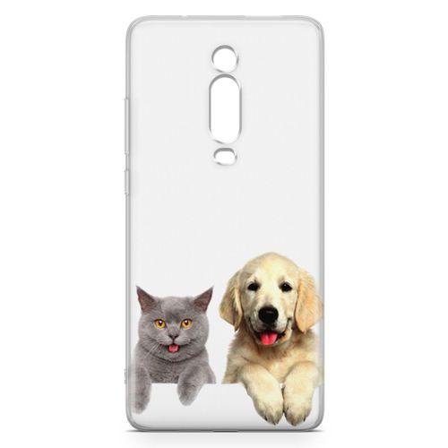 Xiaomi Redmi K20 Pro Premium Kılıf Scottish Fold Kedi Ve Köpek Arka Kapak Koruma Desenli Full
