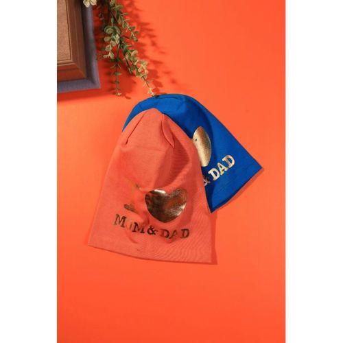 I Love Mom Dad 2-4 Yaş Erkek Çocuk Şapkası 2'li Paket