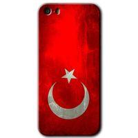 iPhone 5 Kılıf HD Desen Baskılı Arka Kapak + Mat Kobra Cam - Albayrak