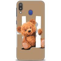 Samsung Galaxy M20 Kılıf HD Baskılı Kılıf - Teddy Hı + Tam Ekran Koruyucu