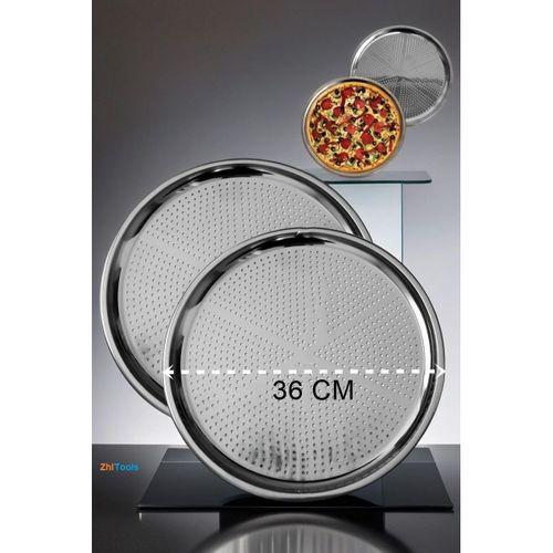 Zhltools Lahmacun Pizza Pide Pişirme Tepsisi 36 CM 2 li SET