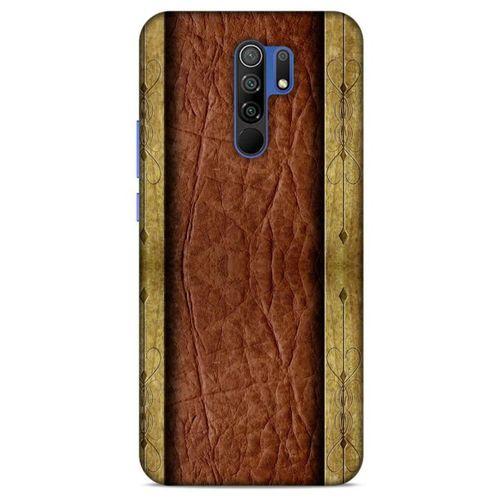 Xiaomi Redmi 9 Kılıf Patchwork (24) Darbe Emici Kılıf Kahve Sarı