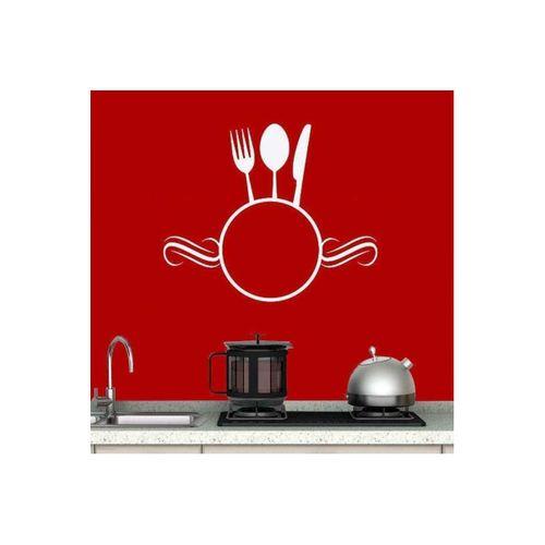 Çatal Kaşık Çemberi Dekoratif Duvar Özel Yeni Tasarım sticker, Çıkartma, Etiket