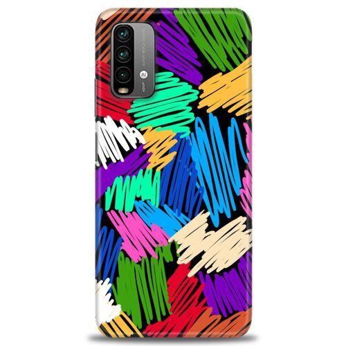 Xiaomi Redmi Note 9 4G Kılıf HD Baskılı Kılıf - Karalama + Tam Ekran Koruyucu