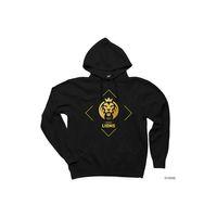 Mad Lions Line Siyah Kapşonlu Sweatshirt Hoodie