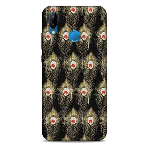 Huawei P20 Lite Kılıf Desenli Özel Seri Tüyler (22) Tam Koruma Kılıfı