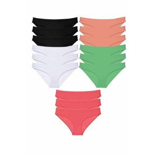 15 adet Süper Eko Set Likralı Kadın Slip Külot 516