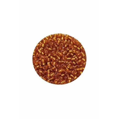 Dökme Cam Kum Boncuk (11/0) 2 mm - 60 Gram -  Koyu Bal Rengi - BNC070