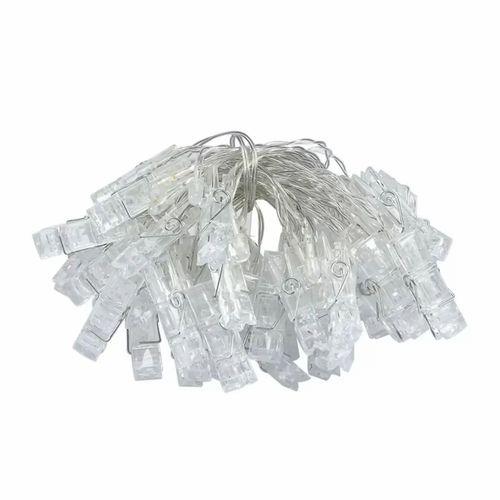 Gd972 Şerit Pilli Aydınlatma 2 Metre 10 Adet Rgb Mandal Led