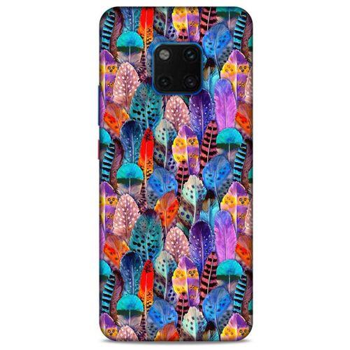 Huawei Mate 20 Pro Kılıf Desenli Özel Seri Tüyler (39) Liquid Crystal Kılıf