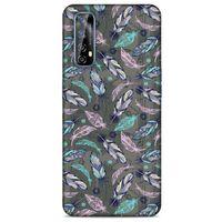 Huawei P Smart 2021 Kılıf Desenli Özel Seri Tüyler (6) Silikon Kılıf
