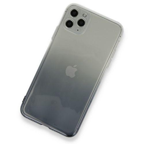 XD iPhone 11 Pro Max Kılıf Lüx Çift Renkli Silikon - Siyah