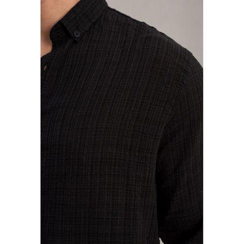 Bien Pamuk Keten Erkek Gömlek - Siyah