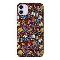 Graffitix (47) Desenli Silikon Kapak Apple Iphone 11 Kılıf