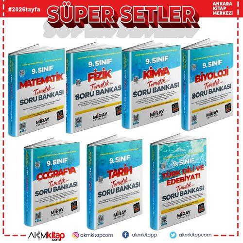Miray Yayınları 9. Sınıf Tematik Konu Özetli Soru Bankası Seti 7 Kitap
