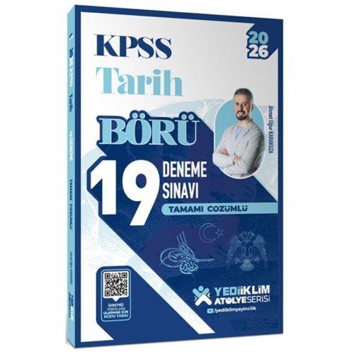 2026 KPSS Börü Tarih Tamamı Çözümlü 19 Deneme Sınavı Yediiklim Yayınları