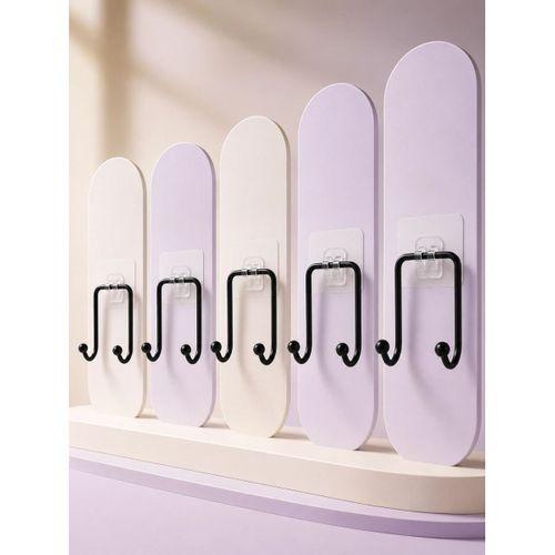 5'li Yapışkanlı Askı Seti Mutfak Banyo Ve Ev İçin Çok Amaçlı Askılık