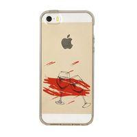 iPhone 5 Spilled Wine Premium Şeffaf Silikon Kılıf