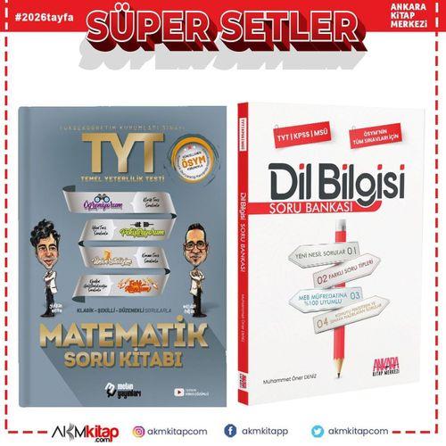Metin Yayınları TYT Matematik ve AKM Dil Bilgisi Soru Bankası Seti 2 Kitap