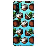 Frutix Hindistan Cevizi 02 Huawei P30 Pro Kılıf Desenli Silikon