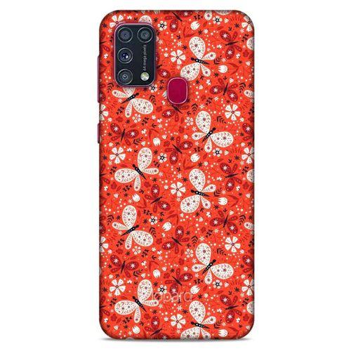 Samsung Galaxy M31 Kılıf Kelebek Etkisi (6) Silikon Kılıf Mavi Yeşil