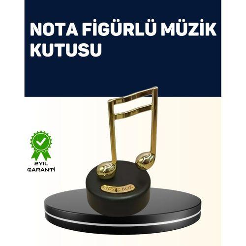 Melodious Music Altın Nota Figürlü Müzik Kutusu
