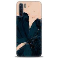Oppo A91 / Reno 3 Kılıf HD Baskılı Kılıf - Renk Bulutu + Tam Ekran Koruyucu