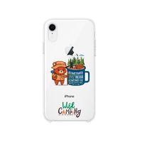 iPhone Xr Wild Camping Tasarımlı Premium Şeffaf Silikon Kılıf