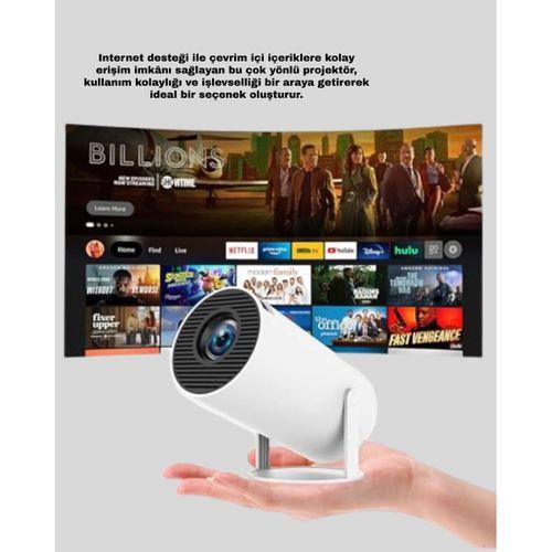 Oyun Konsolu Uyumlu Kablosuz Projeksiyon Cihazı Ev Sinema Deneyimi