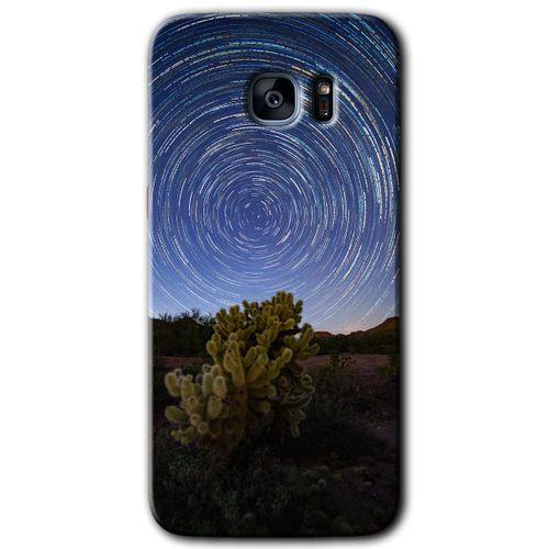 Galaxy S7 Edge Kılıf HD Desen Baskılı Arka Kapak - Eclipse Sky + Kırılmaz Cam