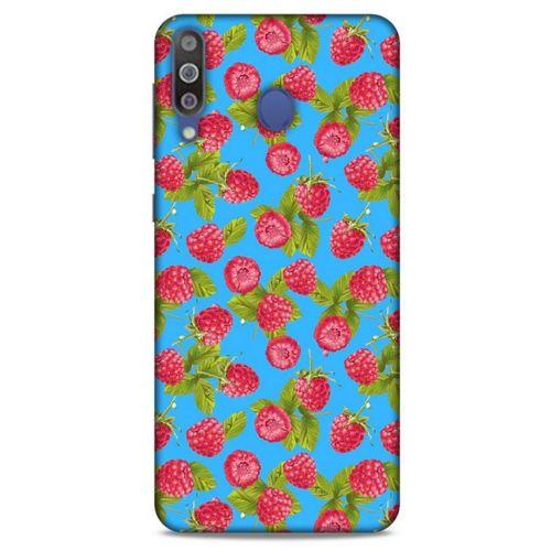 Frutix Ahududu 01 Samsung Galaxy M30 Kılıf Desenli Silikon
