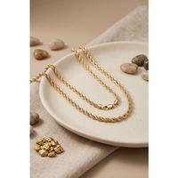 CM Burgu Zincir Model Gold Renk 50 cm Kadın Kolye