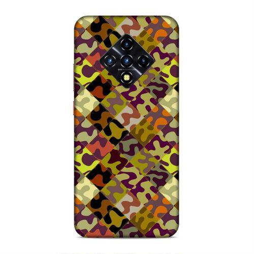 Lopard İnfinix Zero 8 Uyumlu Kılıf Kamuflaj (86) Glitter Kılıf