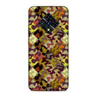 Lopard İnfinix Zero 8 Uyumlu Kılıf Kamuflaj (86) Glitter Kılıf